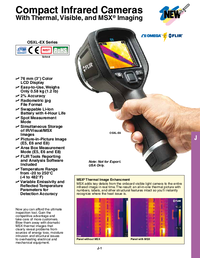 Thumbnail of document Data Sheet - OSXL-E4 -20°C to 250°C Temperature Handheld Thermal Imager